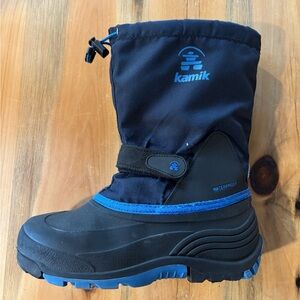 Kamik Black and Blue Winter Boots